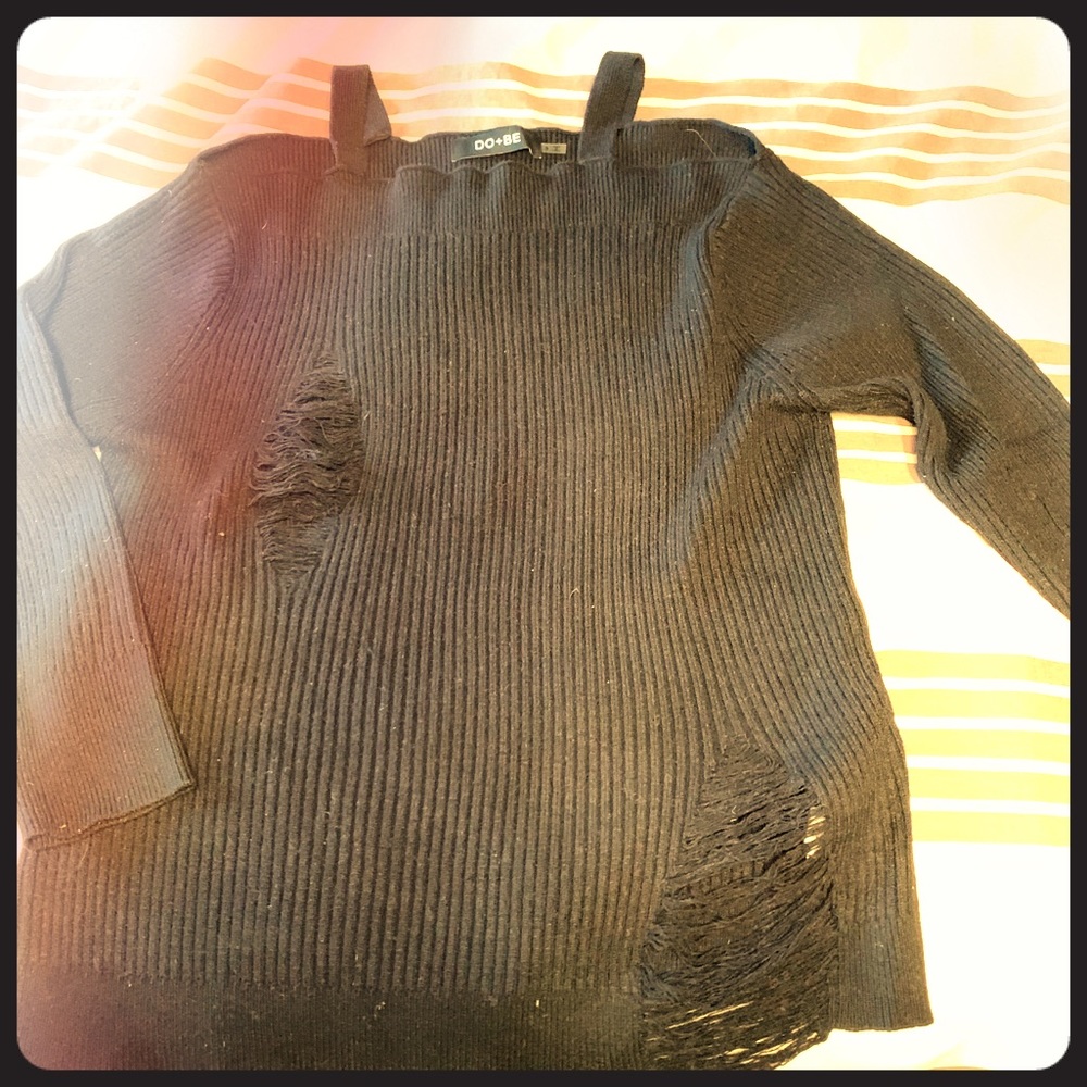 Do+Be Cold Shoulder Sweater